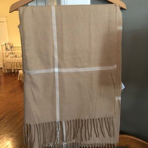 J. Crew camel plaid wrap